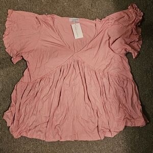 Ruffle Short Sleeve Top